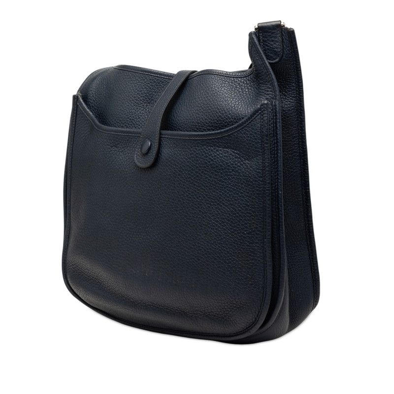 Hermes Evelyne 3 Trois GM Crossbody Shoulder Bag Navy Taurillon Clemence — view 2