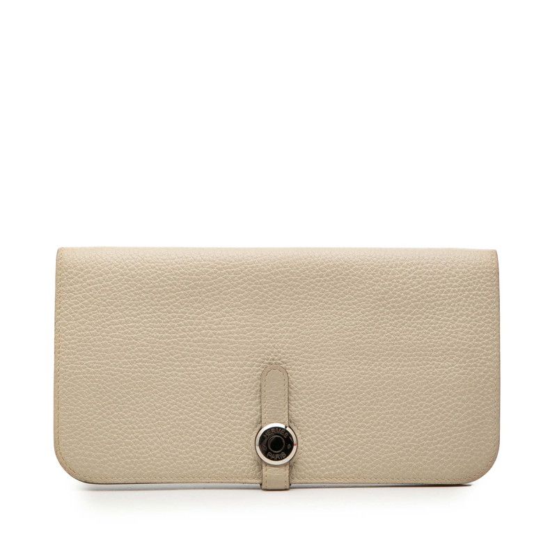 Hermes Dogon Wallet Cles Ivory Togo
