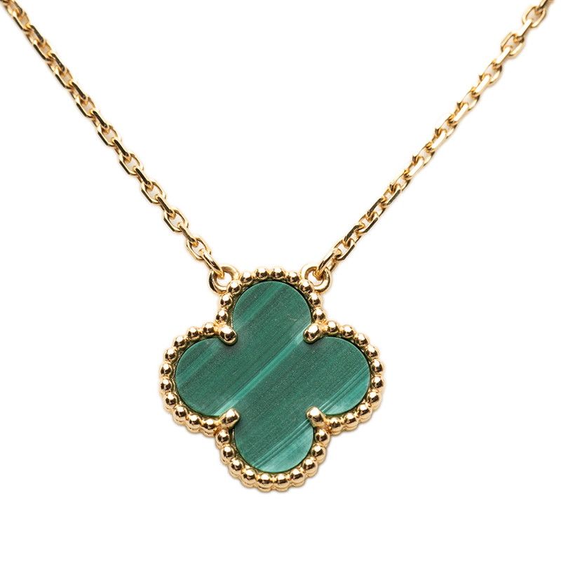 Van Cleef & Arpels Vintage Alhambra Clover Chain Pendant 18k Yellow