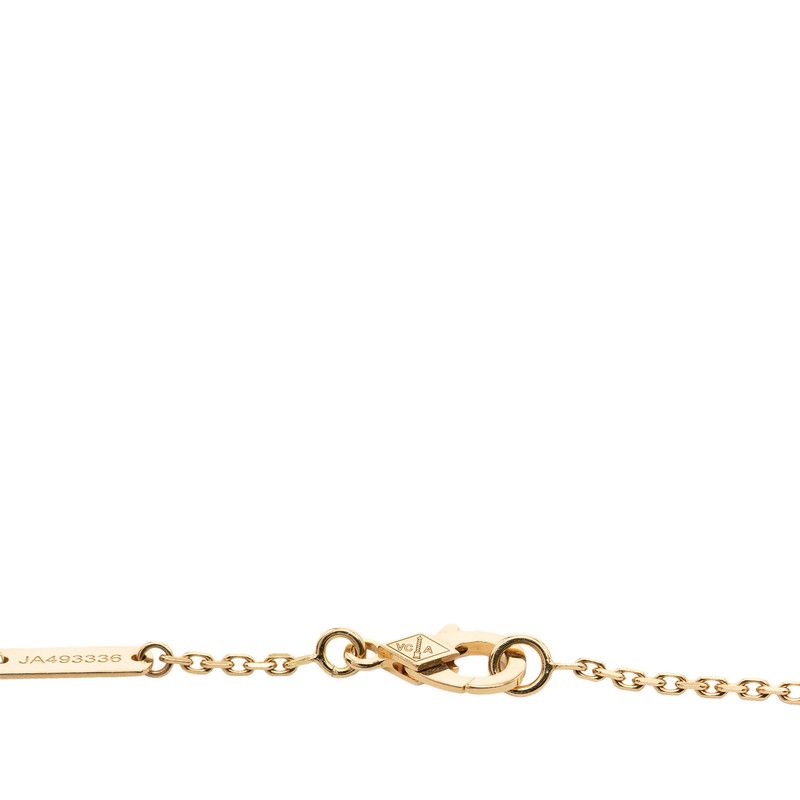 Van Cleef & Arpels Vintage Alhambra Clover Chain Pendant 18k Yellow — view 4