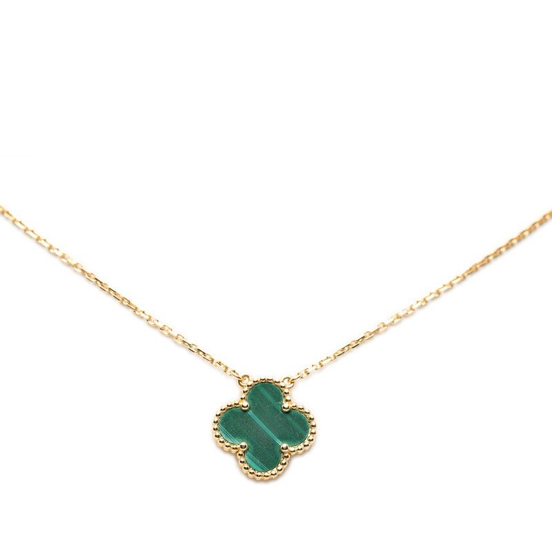 Van Cleef & Arpels Vintage Alhambra Clover Chain Pendant 18k Yellow — view 2