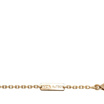 Van Cleef & Arpels Vintage Alhambra Clover Chain Pendant 18k Yellow — view 3