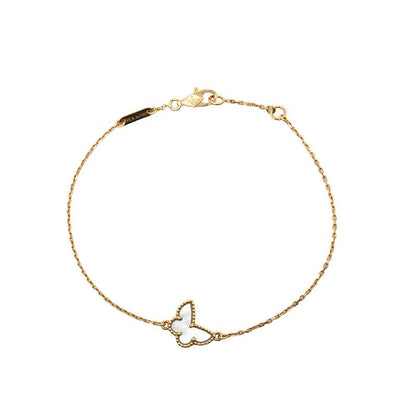 Van Cleef & Arpels Sweet Papillon Bracelet 18k Yellow Gold Mother of Pearl 1 — view 2