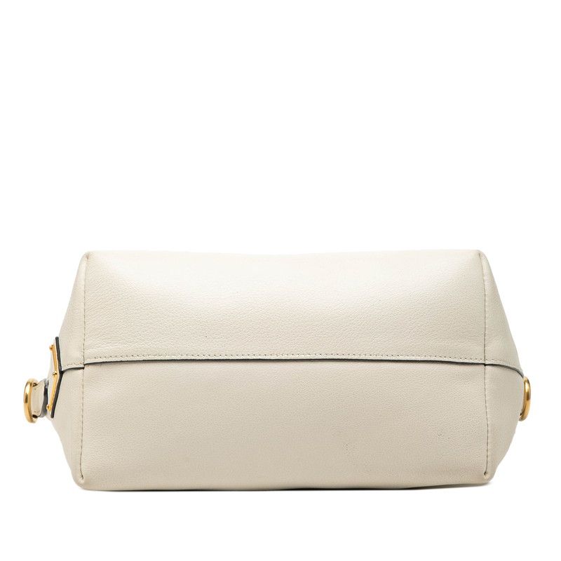 Prada 2-Way Shoulder Bag White Leather — view 3