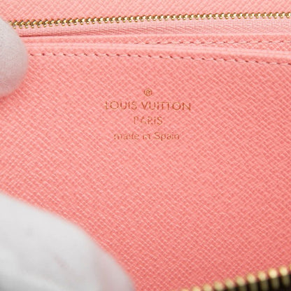 Louis Vuitton Monogram Zippy Wallet Jungle Dot Zip Around Brown Pink — view 5