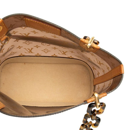 Louis Vuitton Monogram Cabas Amble PM Handbag Brown Beige Vinyl Leather — view 4