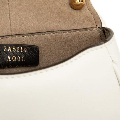 Fendi Camon Nano Shoulder Bag White Leather — view 6