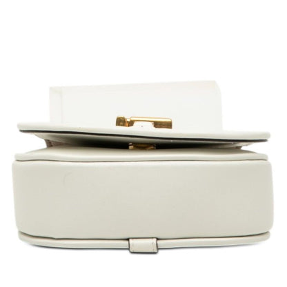 Fendi Camon Nano Shoulder Bag White Leather — view 3
