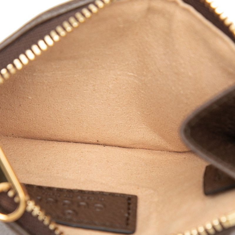 Gucci Ophidia GG Supreme Card Case Coin Fragment Beige Multi Color Leather — view 4