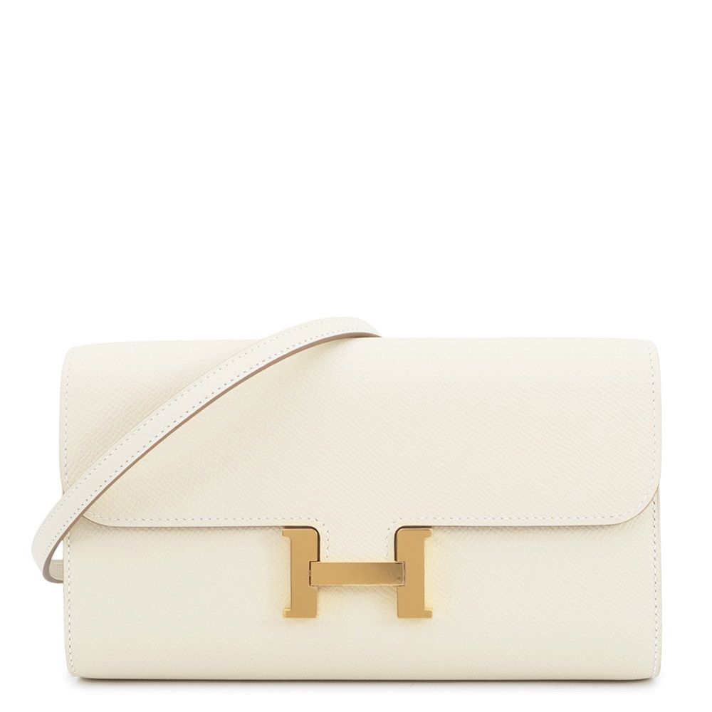 Hermes Wallet Constance Tougo Long Cles Gold Epsom