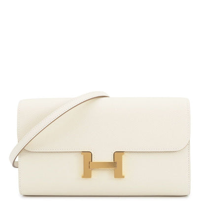 Hermes Wallet Constance Tougo Long Cles Gold Epsom