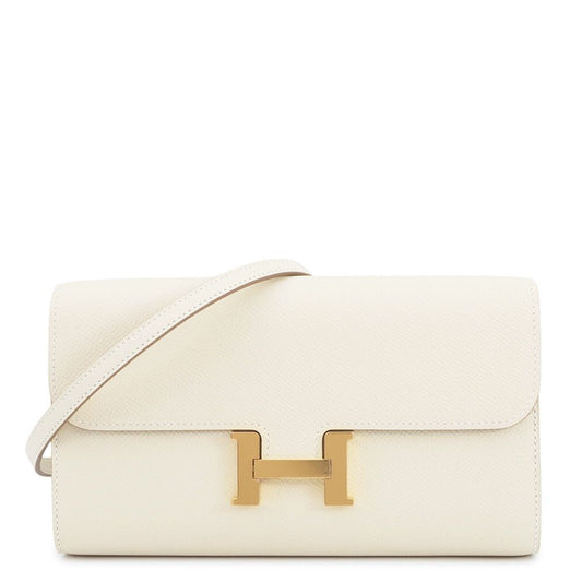 Hermes Wallet Constance Tougo Long Cles Gold Epsom