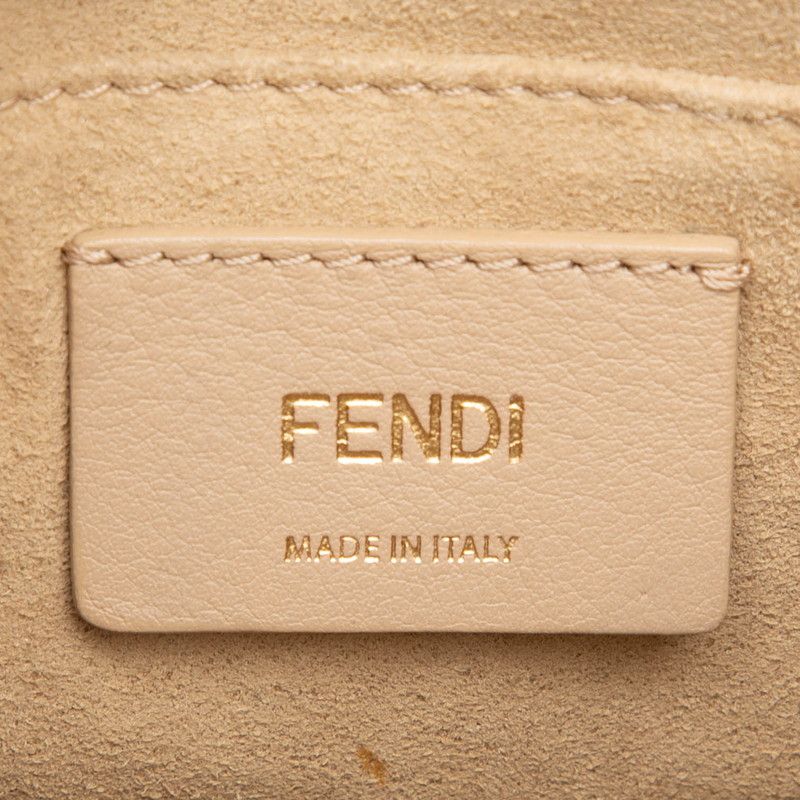 Fendi Mini Canai Chain Shoulder Bag Black Leather — view 5