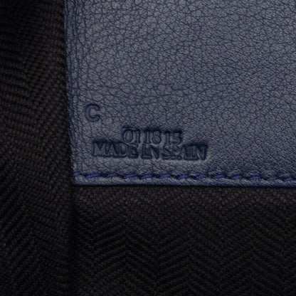 Loewe Anagram Hammock Shoulder Bag Drawstring 2-Way Navy Leather — view 6