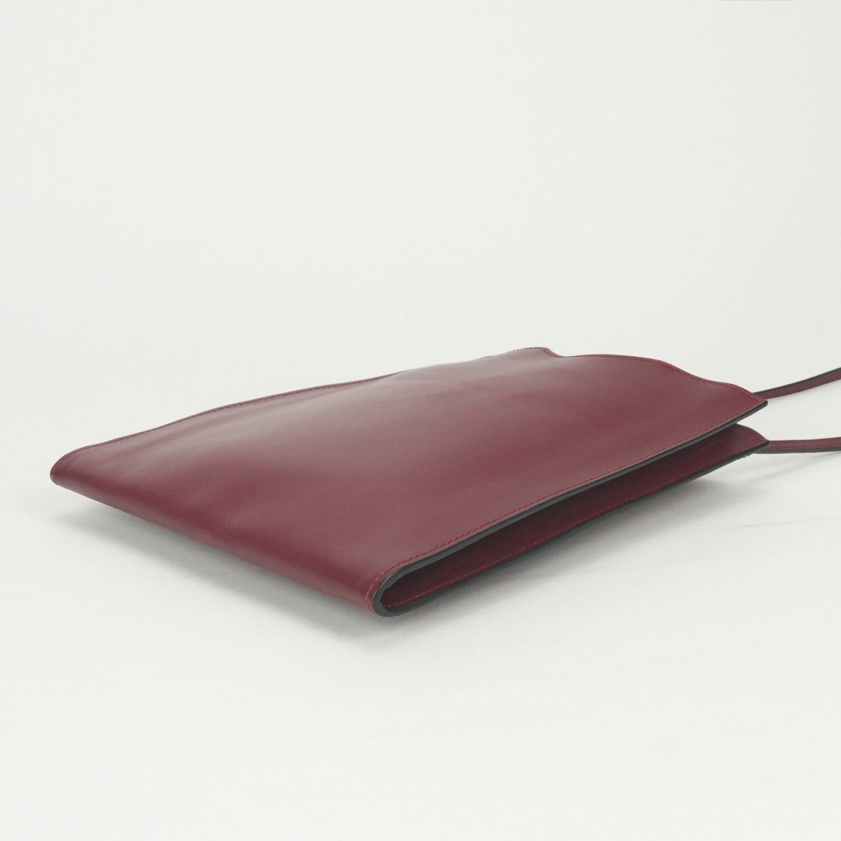 Hermes Shoulder Bag Rouge Grenat Winered Wine Red Vo Garibaldi — view 5