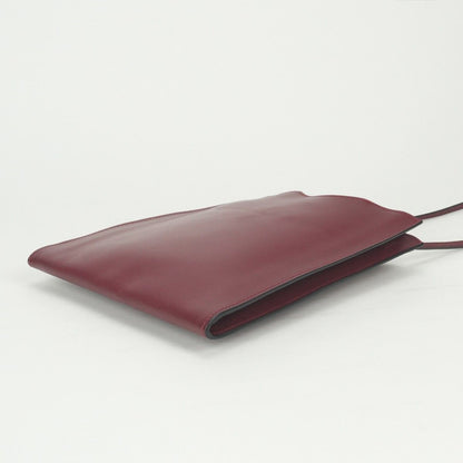 Hermes Shoulder Bag Rouge Grenat Winered Wine Red Vo Garibaldi — view 5