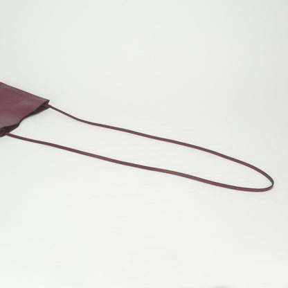 Hermes Shoulder Bag Rouge Grenat Winered Wine Red Vo Garibaldi — view 4