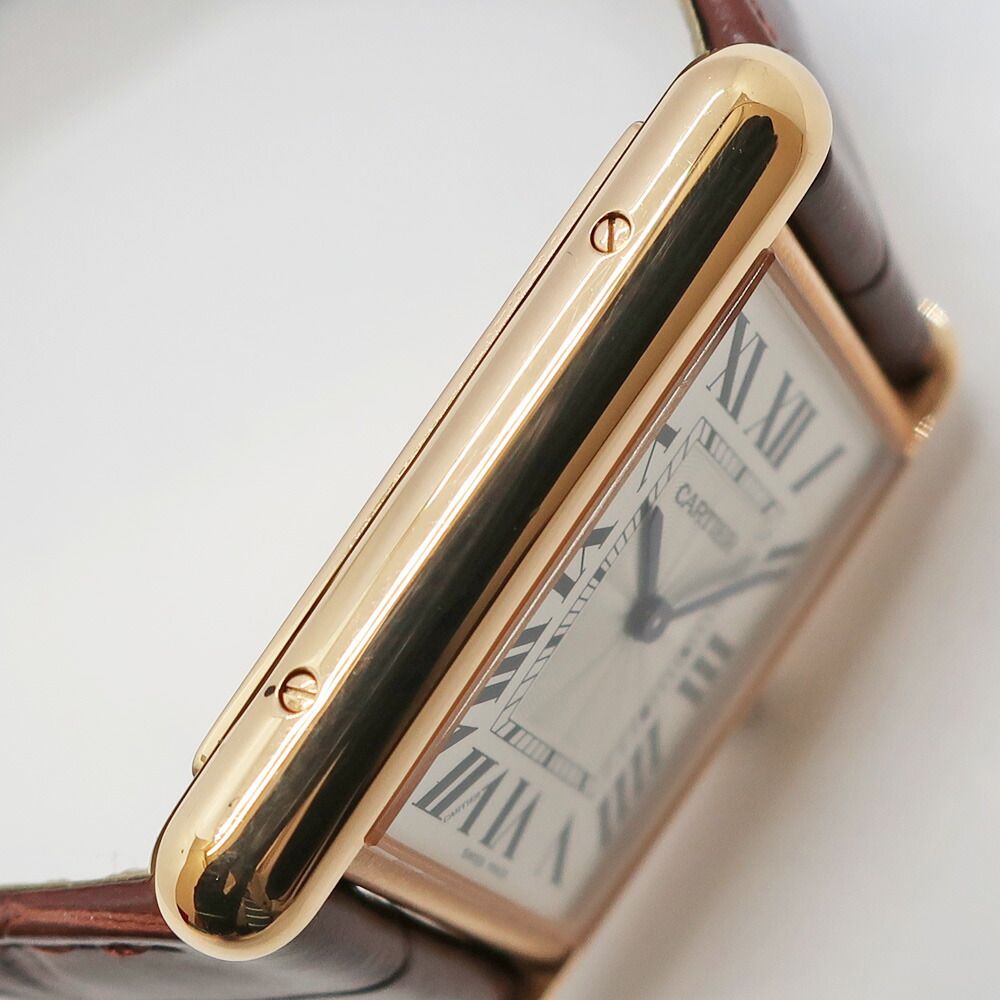 Cartier Heaven Tan Louis LM PG Leather Silver Hand Wound Watch — view 5