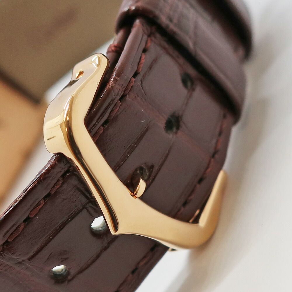 Cartier Heaven Tan Louis LM PG Leather Silver Hand Wound Watch — view 6