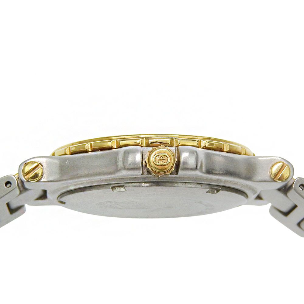 Gucci Stainless Steel Gold Plated Ivory Kuo Analog Display Dial Watch — view 8