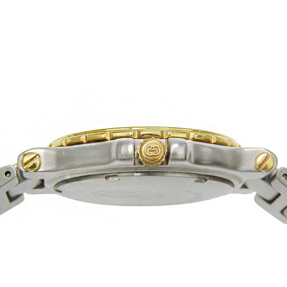 Gucci Stainless Steel Gold Plated Ivory Kuo Analog Display Dial Watch — view 8