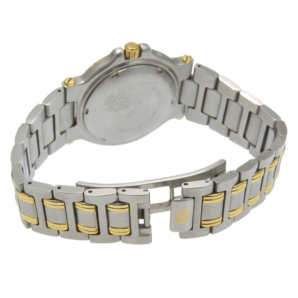 Gucci Stainless Steel Gold Plated Ivory Kuo Analog Display Dial Watch — view 5