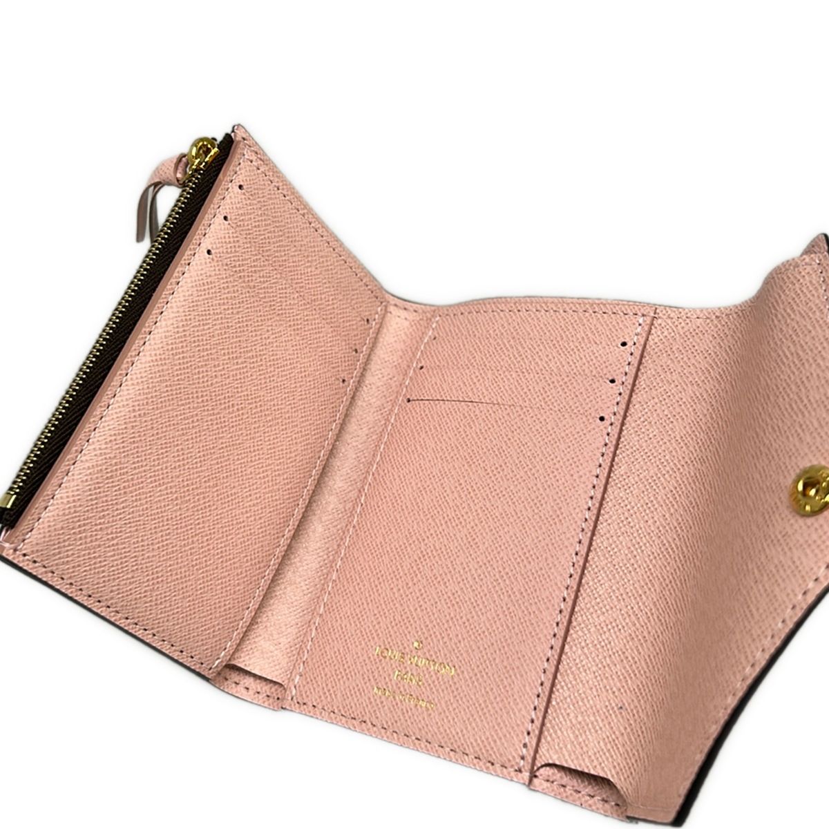 Louis Vuitton Trifold Wallet Monogram Portefeuille Victorine Rose Ballerine — view 3