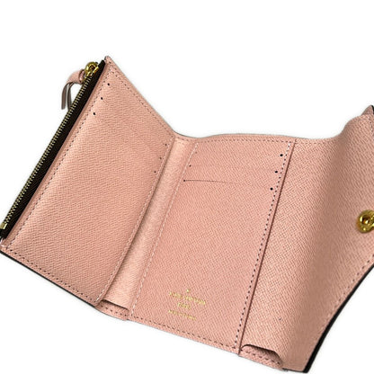 Louis Vuitton Trifold Wallet Monogram Portefeuille Victorine Rose Ballerine — view 3