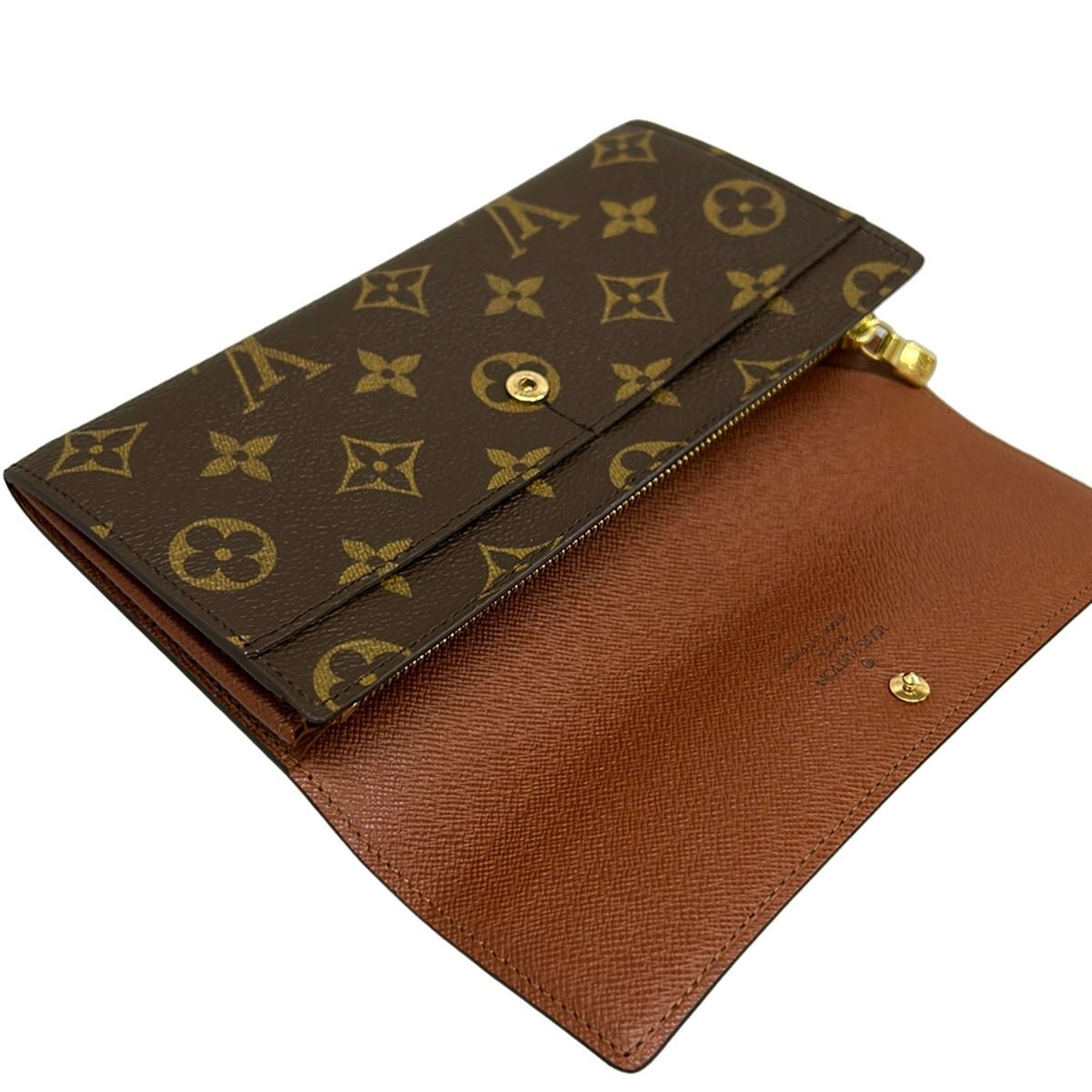 Louis Vuitton Wallet Monogram Pochette Porte Monet Cles Leather — view 3