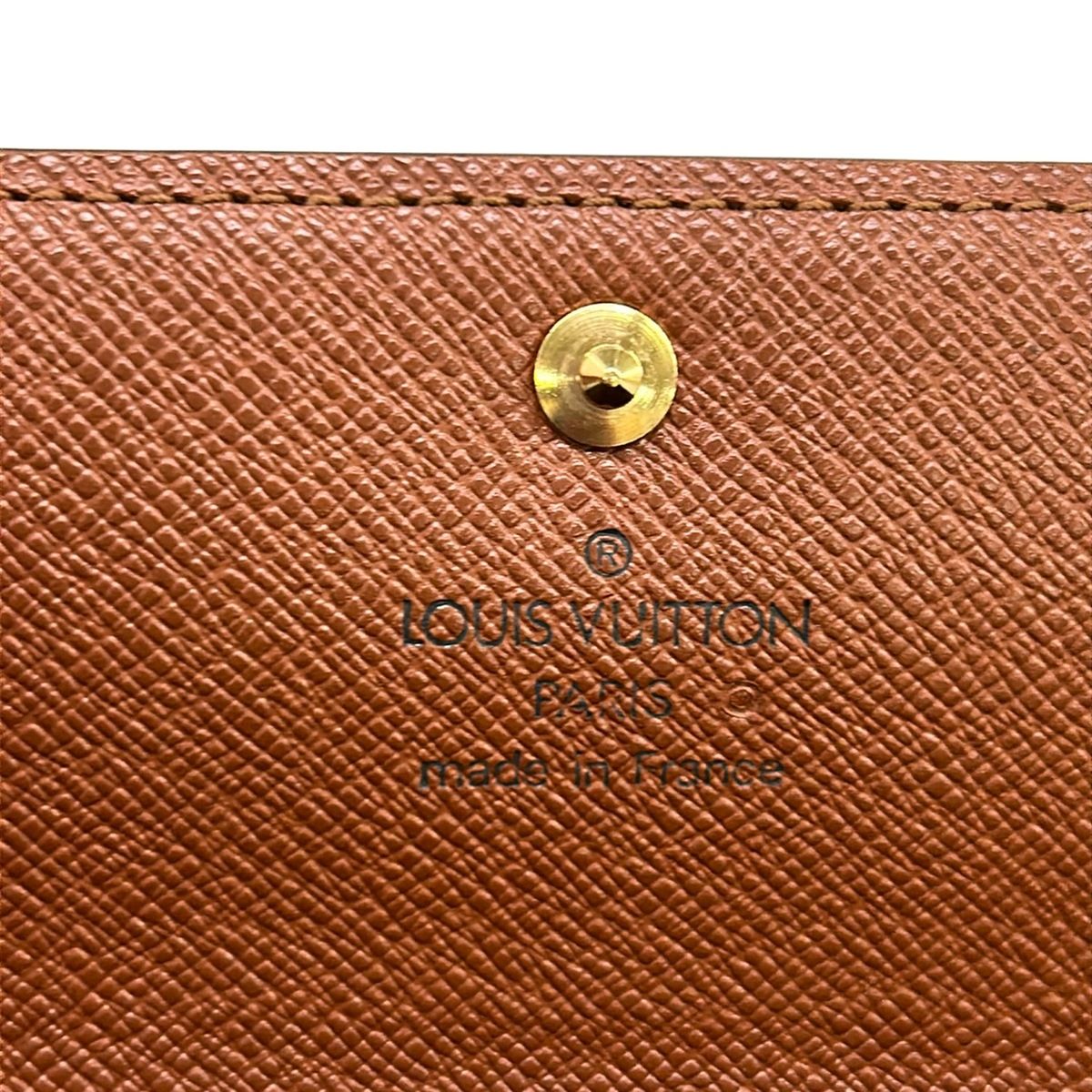 Louis Vuitton Wallet Monogram Pochette Porte Monet Cles Leather — view 6