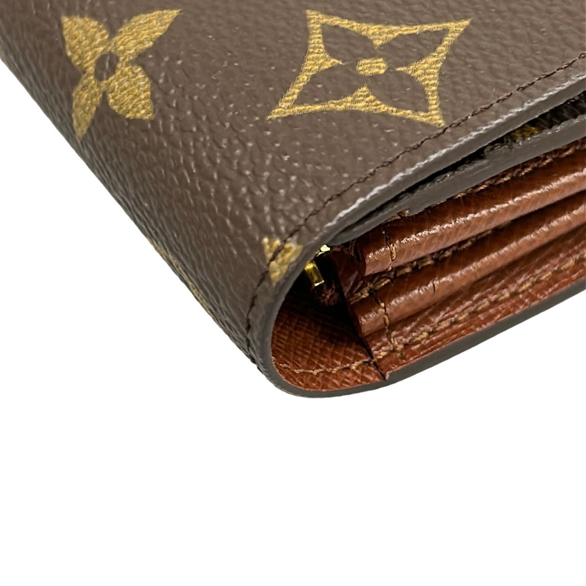 Louis Vuitton Wallet Monogram Pochette Porte Monet Cles Leather — view 8