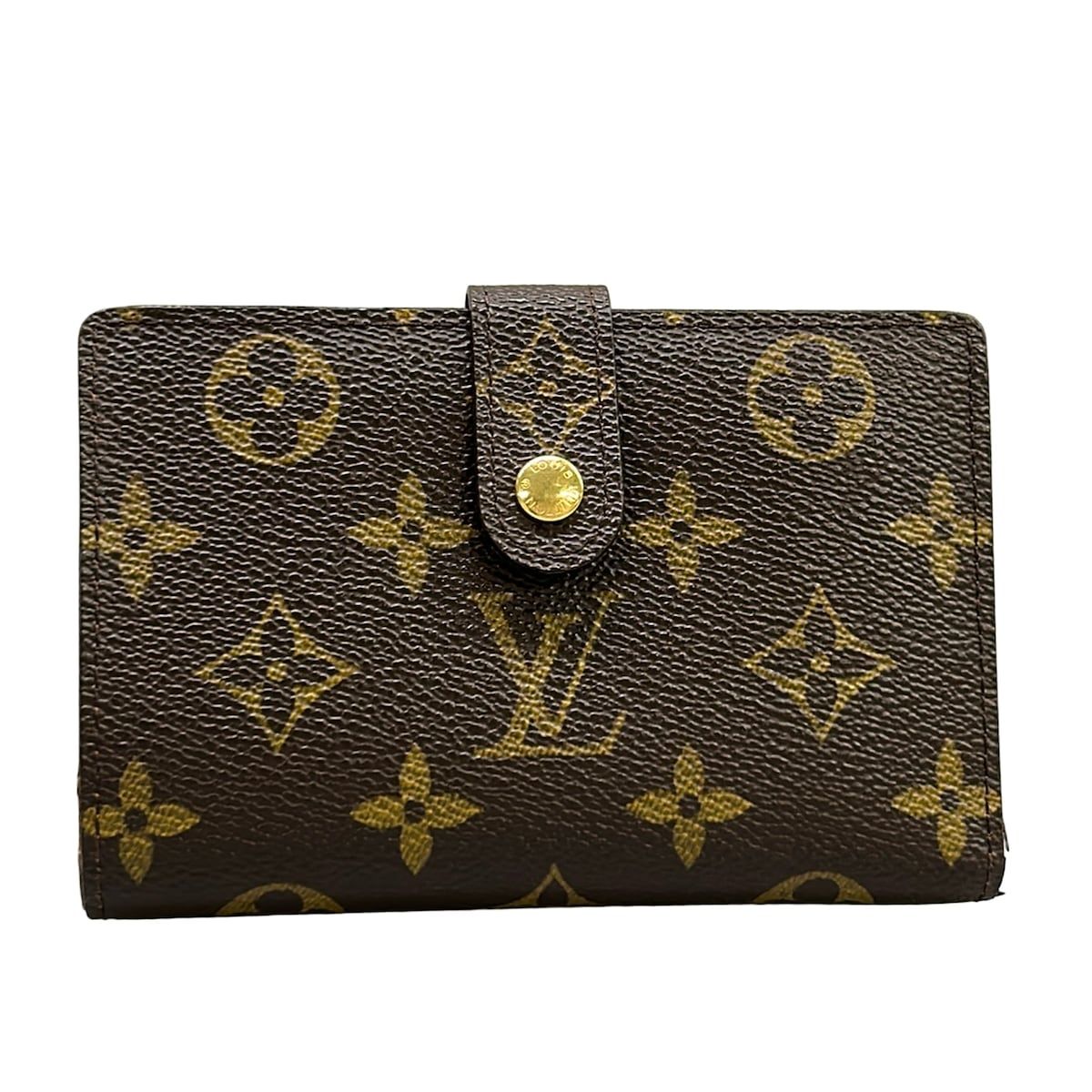 Louis Vuitton Bifold Wallet Monogram Porte Monet Viet Viennois Leather