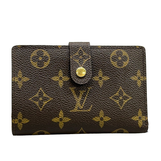 Louis Vuitton Bifold Wallet Monogram Porte Monet Viet Viennois Leather