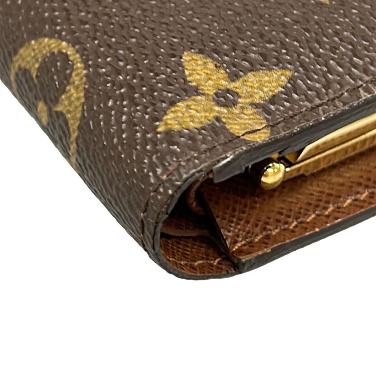 Louis Vuitton Bifold Wallet Monogram Porte Monet Viet Viennois Leather — view 6