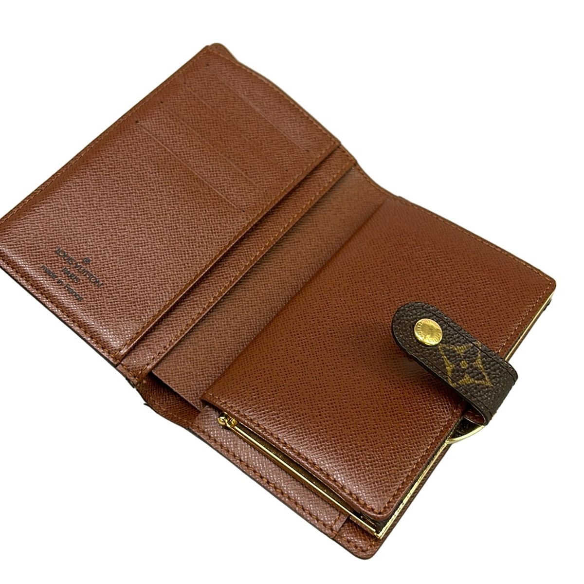 Louis Vuitton Bifold Wallet Monogram Porte Monet Viet Viennois Leather — view 3