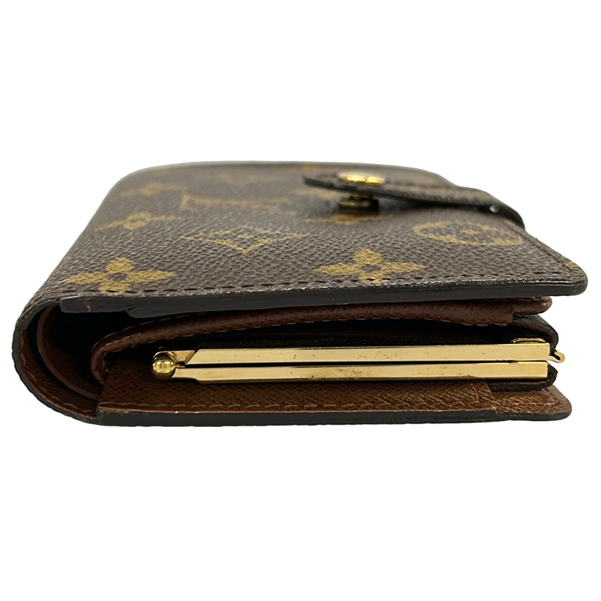 Louis Vuitton Bifold Wallet Monogram Porte Monet Viet Viennois Leather — view 8