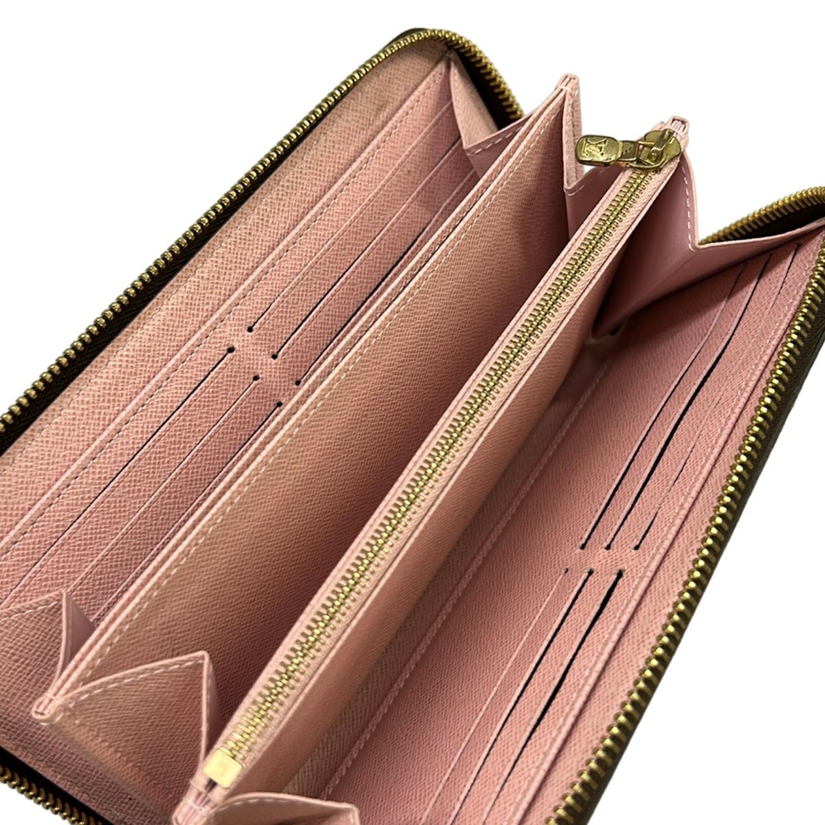 Louis Vuitton Wallet Monogram Zippy Rose Ballerine Leather Cowhide — view 3