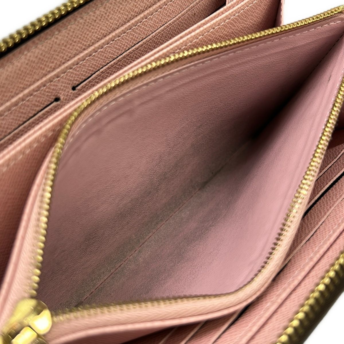 Louis Vuitton Wallet Monogram Zippy Rose Ballerine Leather Cowhide — view 4