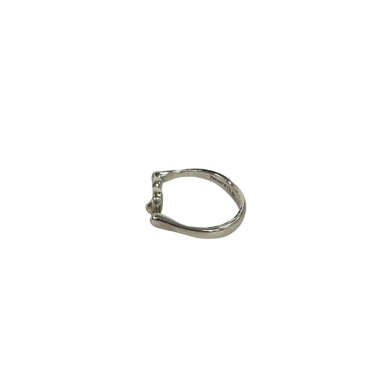 Tiffany & Co Open Heart Ring 925 Sterling Silver — view 5