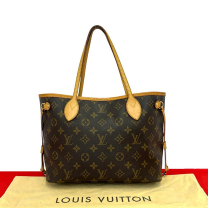 Louis Vuitton Neverfull PM Monogram Leather Tote Brown