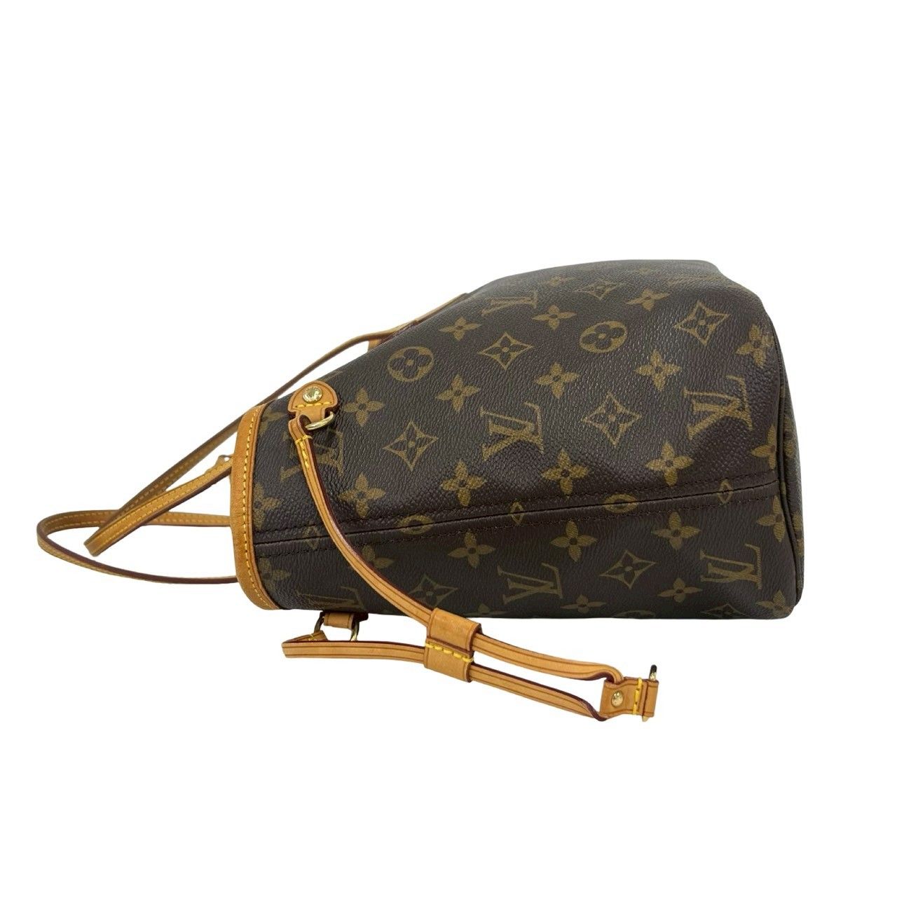 Louis Vuitton Neverfull PM Monogram Leather Tote Brown — view 5