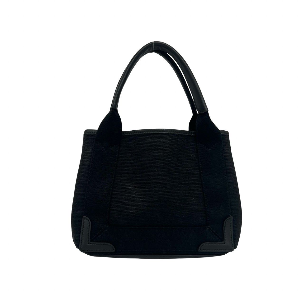 Balenciaga Navy Cabas XS Logo Canvas Leather Handbag Mini Tote Black — view 3