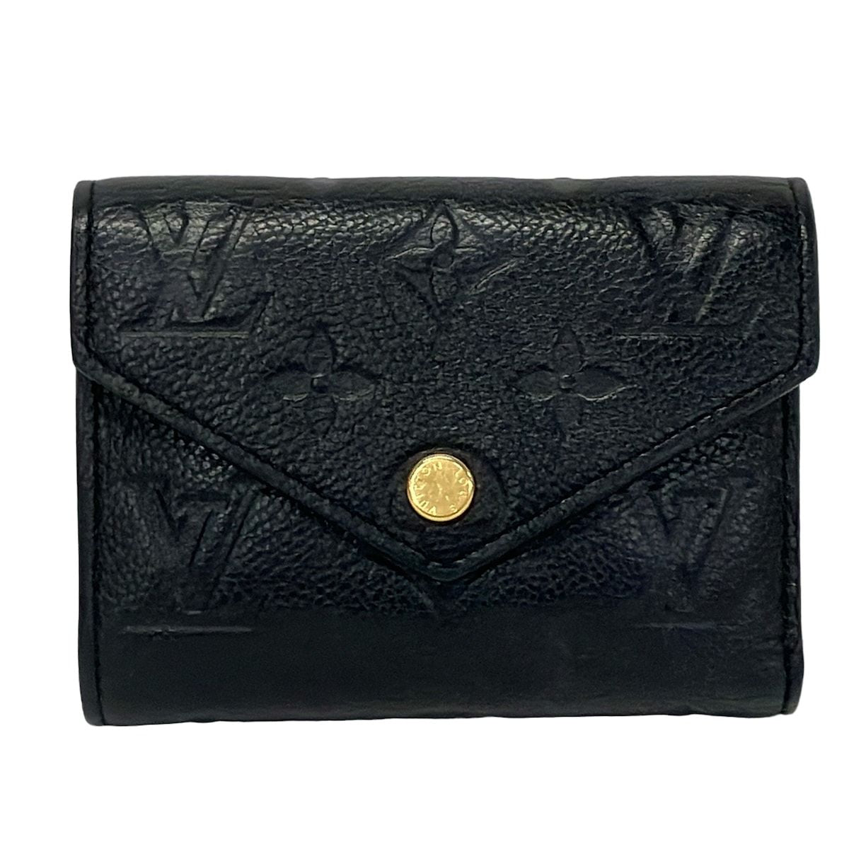 Louis Vuitton Trifold Wallet Monogram Empreinte Portefeuille Victorine Noir