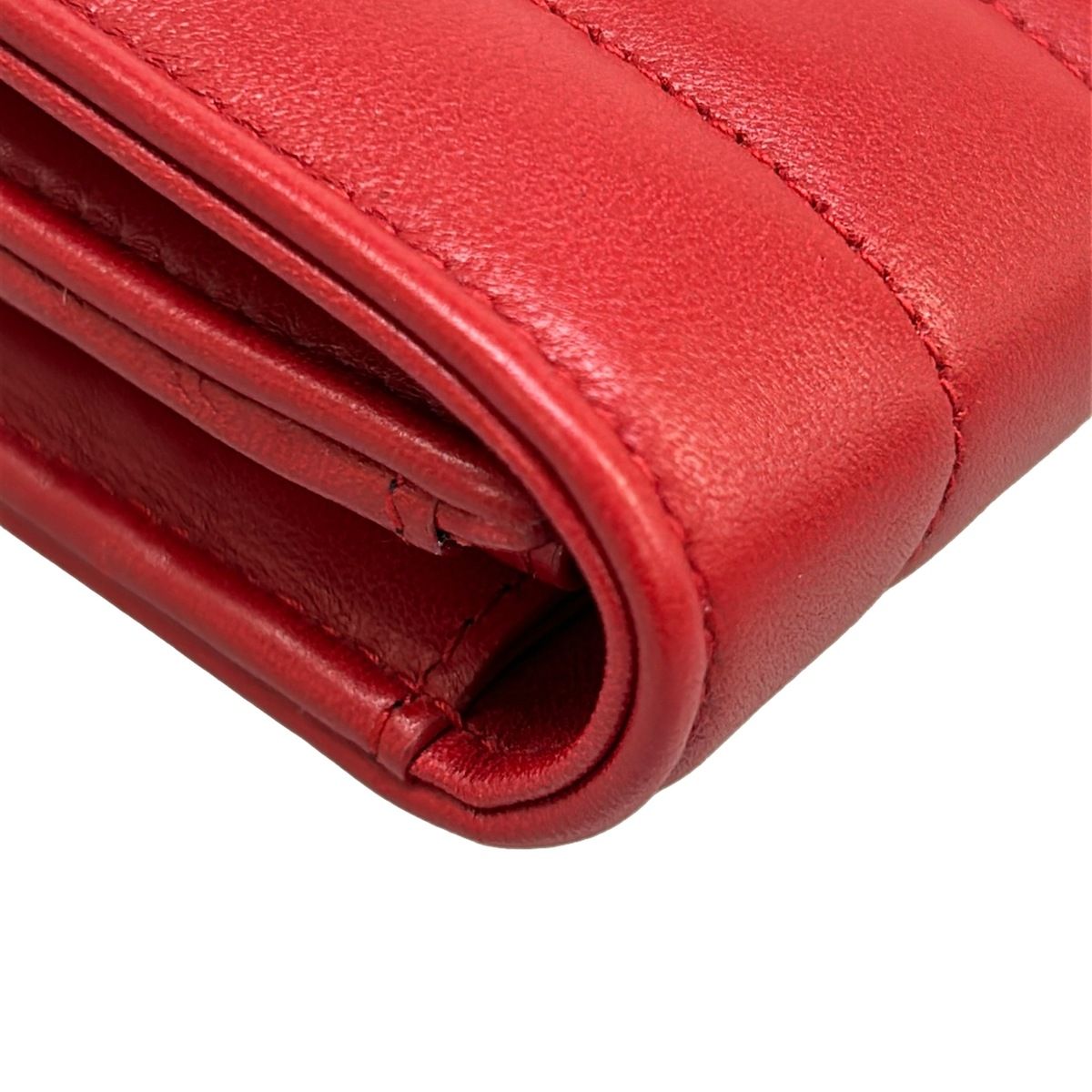 Saint Laurent Paris Wallet Red Leather — view 7