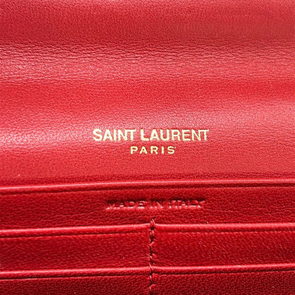 Saint Laurent Paris Wallet Red Leather — view 6