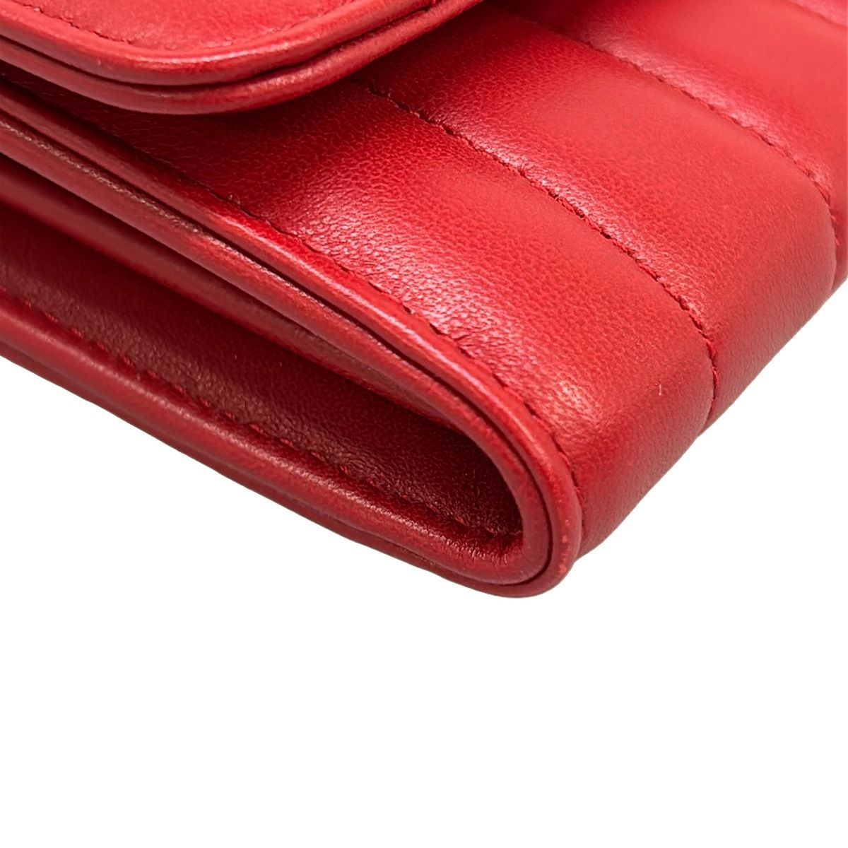 Saint Laurent Paris Wallet Red Leather — view 8
