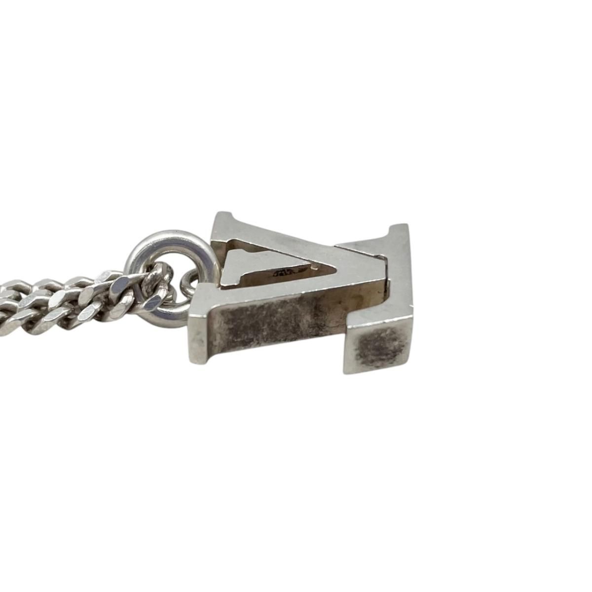 Louis Vuitton Pendant LV Spike Logo Silver Black — view 6