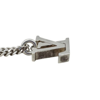 Louis Vuitton Pendant LV Spike Logo Silver Black — view 6