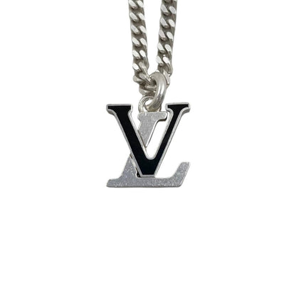 Louis Vuitton Pendant LV Spike Logo Silver Black — view 3