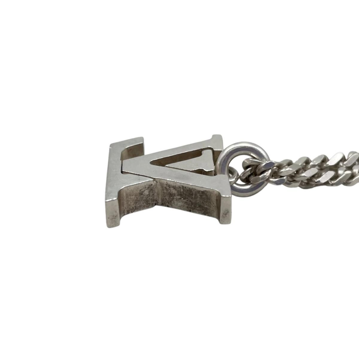 Louis Vuitton Pendant LV Spike Logo Silver Black — view 7